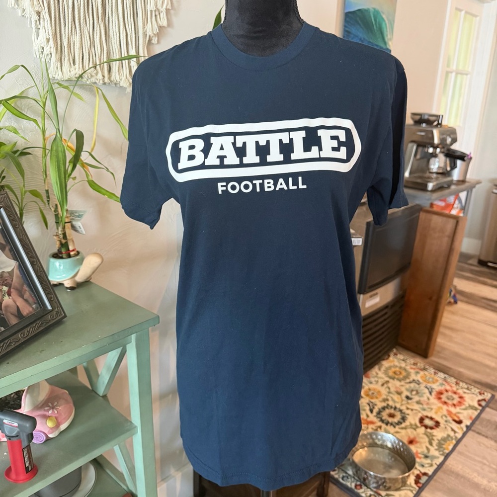 Battle Football Navy Graphic Tee